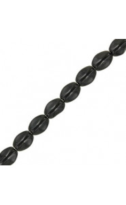 Czech Pinch beads 5x3mm Jet 23980